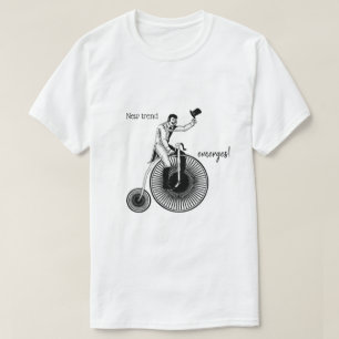 Model T Penny Farthing Classic Black and White T-Shirt