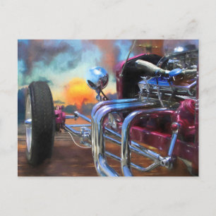 Model T Roadster BEACH SUNSET DREAMS Postcard
