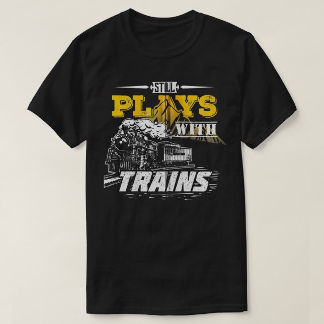 Model Train Gift For A Model Builder Zip  T-Shirt (Design Front)