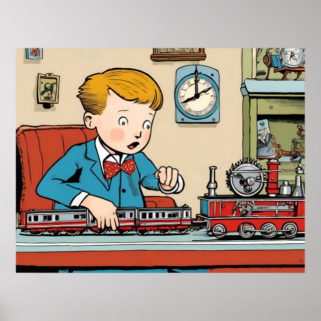 Model Trains - Kid's Toys Poster (Front)