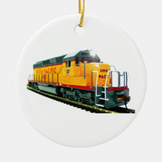 Model U.P. Diesel Locomotive Ceramic Ornament