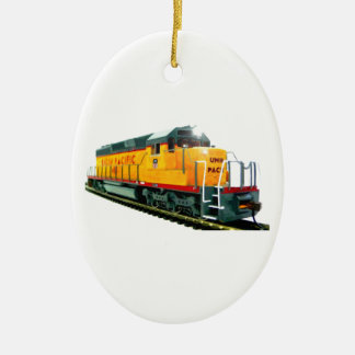 Model U.P. Diesel Locomotive Ceramic Ornament