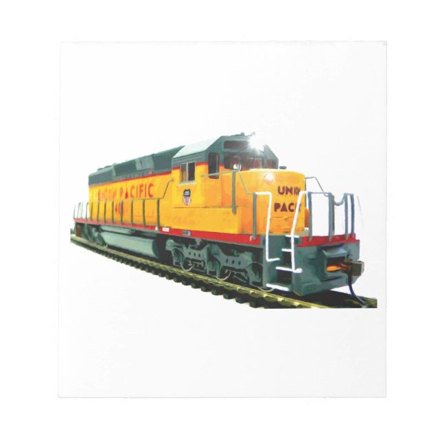 Model U.P. Diesel Locomotive Notepad (Front)