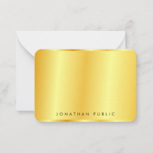 Modèle à la mode Faux Or métal