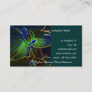 Modèle abstrait de carte de visite d'Anthura
