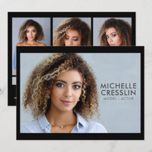 Modèle Acteur 5.5x7.5 Comp Carte Zed 3 Photo Retou
