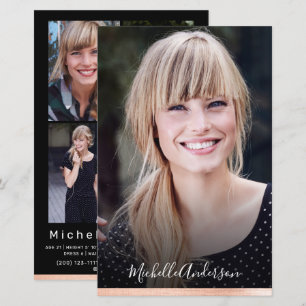 Modèle Acteur Carte Comp 4 Script arrière photo