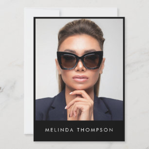 Modèle Acteur Modélisation Carte Comp 5 Photo Noir