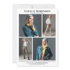 Modèle Actor 5 Portefeuille photo Modèle de carte 