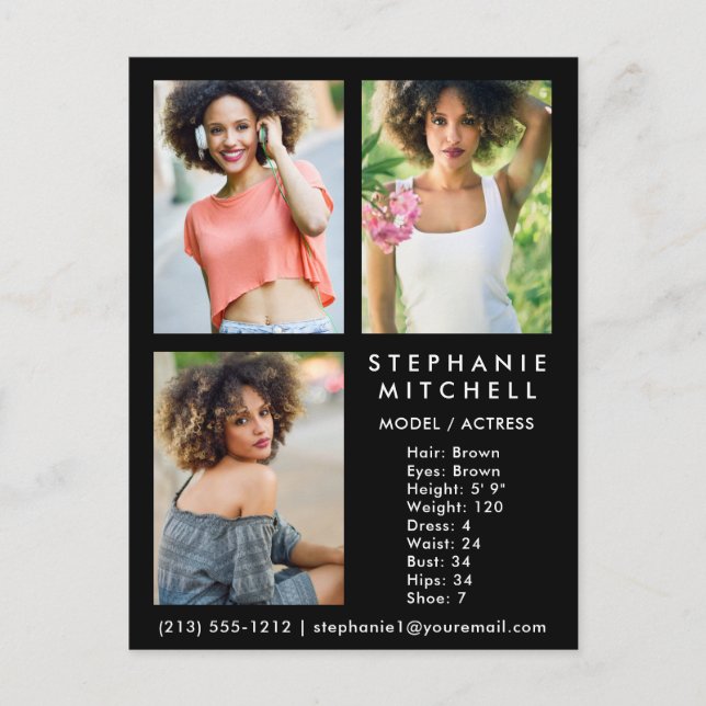 Modèle Actor Comp Card 3 - Carte postale (Devant)