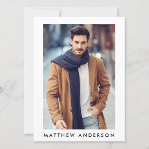 Modèle Actor Comp Card - 3 Photo Back What