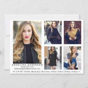 Modèle Actor Comp Card Wht - 5 Photos