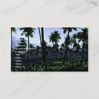 Modèle actuel de carte de visite de jungle