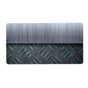 Modèle balayé de plat de diamant en métal
