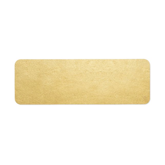 Modèle blanc Gold Faux Foil Adresse postale (Devant)