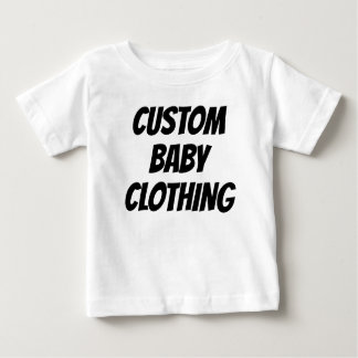 Modèle blanc T-shirt bébé personnalisé