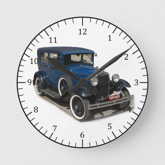 Modèle bleu Une horloge (Recto)