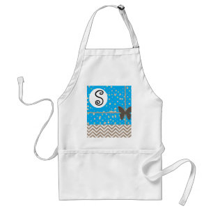 Modèle Brown de tablier de papillon de monogramme