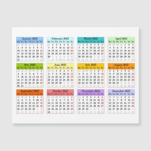 modèle calendrier 2022