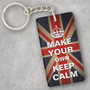 Modèle calme - Porte - clé Union Jack Vintage