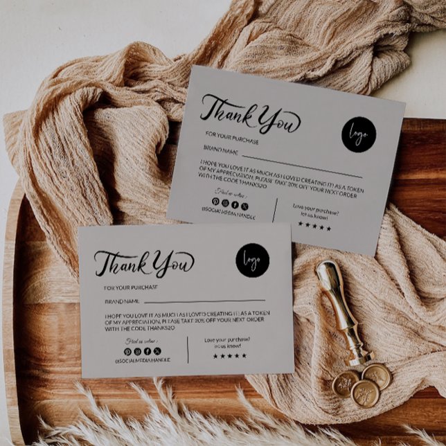 Modèle Carte de remerciements moderne (Créateur téléchargé)