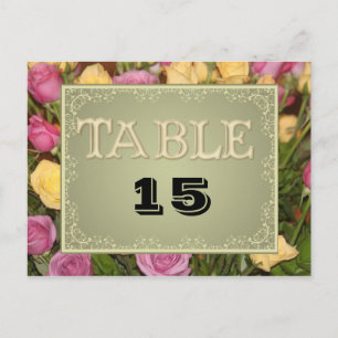 MODÈLE CARTE DE TABLE MARIAGE