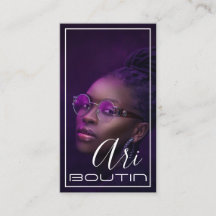 Modèle Carte de visite d'actrice