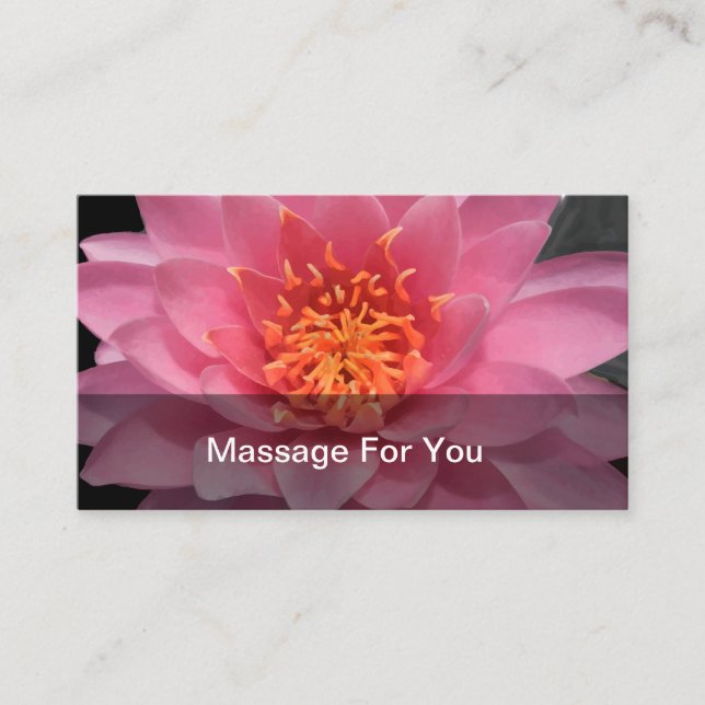 Modèle Carte de visite de massage (Devant)
