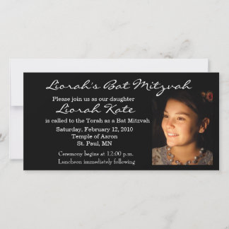 modèle Carte photo bat mitzvah