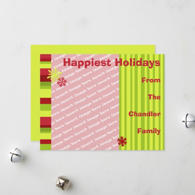 Modèle Carte photo de vacances (Devant/Arrière en situation)