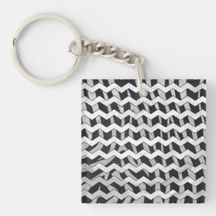 Modèle Chevron noir et gris Zebra