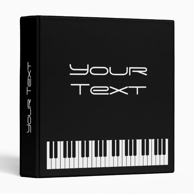 Modèle Classeur de clavier de piano (Devant/Côté)