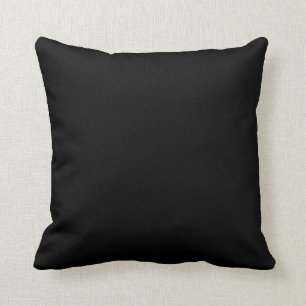 Modèle Coussin couleur solide noir 000000