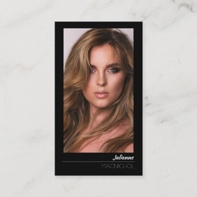 Modèle d'acteur Wilshire | Carte d'appel professio (Devant)