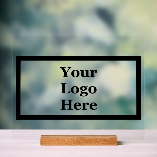 Modèle d'affaires Black Border Votre logo ici (Neutre)