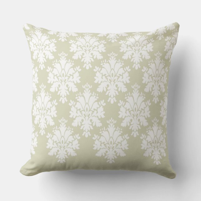Modèle Damask moderne Coussin Tan 3 - CH9 (Recto)