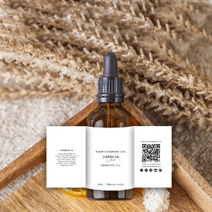 Modèle d'autocollant de produit cosmétique pour bo