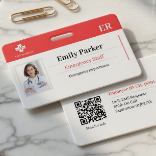 Modèle de badge d'identification personnalisé pour