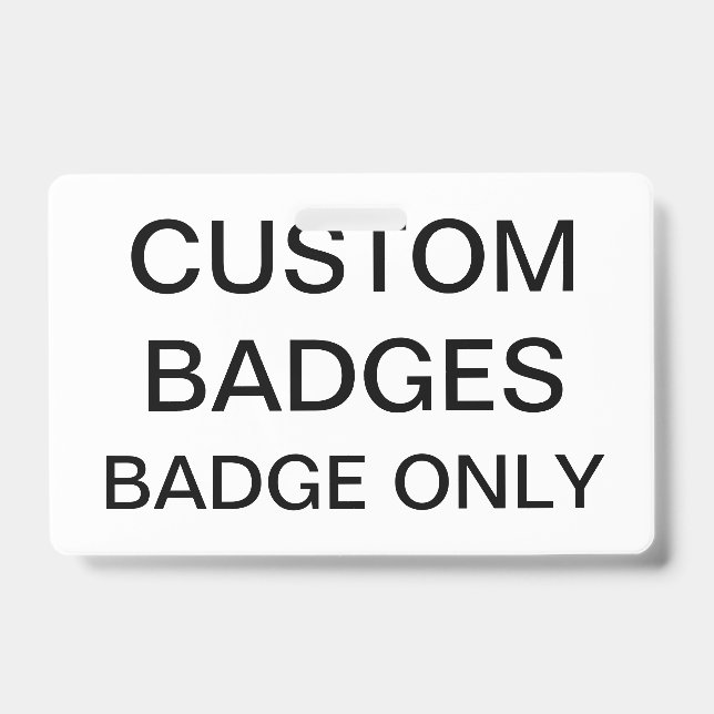 Modèle de BADGE personnalisé vierge (Avant)