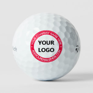 Modèle de balles de golf promotionnelles avec text
