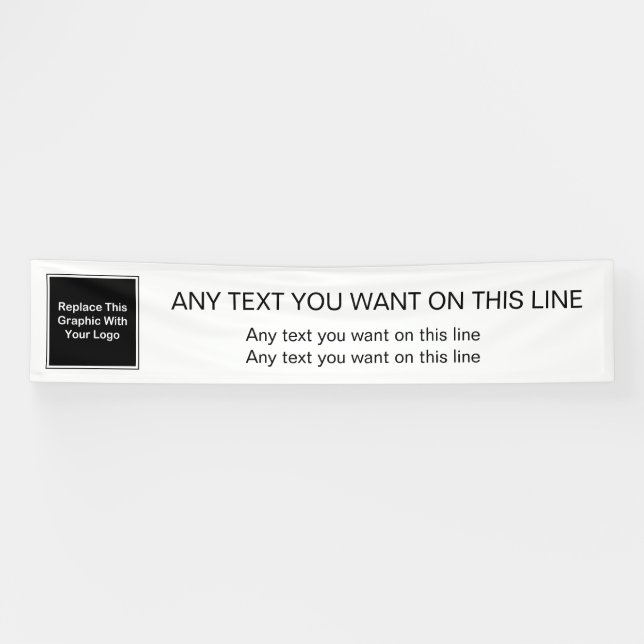 Modèle de bannière de logo de grande entreprise (Horizontal)