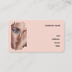 MODÈLE DE BASE CARTE DE VISITE MAKEUP ARTIST