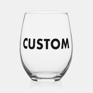 Modèle de base pour verre à vin sans pied personna