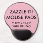 Modèle de blanc de tapis de souris de gel