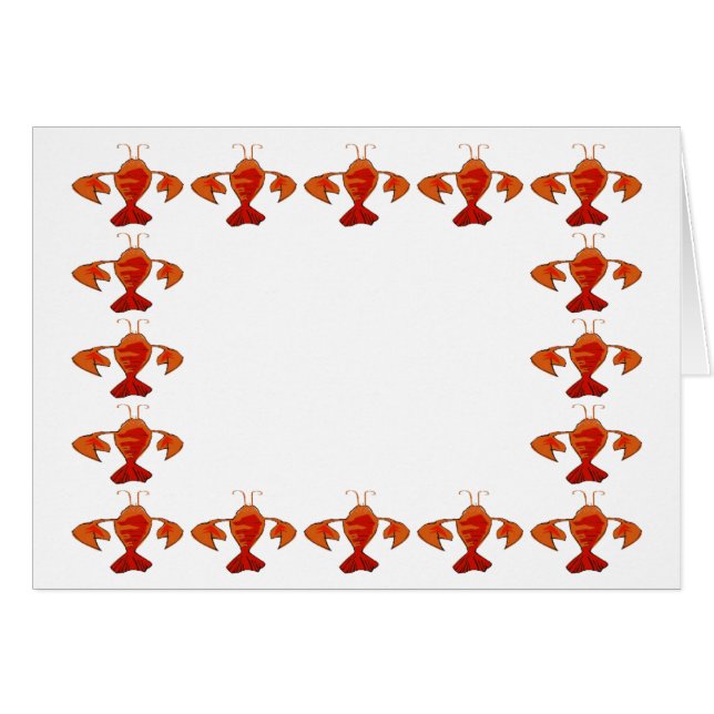 Modèle de bordure de l'écrevisse (Devant horizontal)