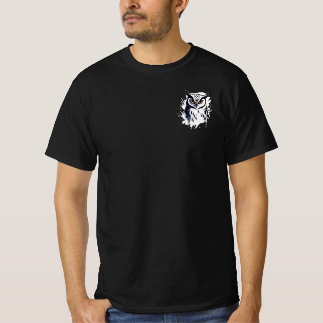 Modèle de brosse à T-shirt pour la Chouette (Devant)