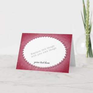 Modèle de cadre en forme de cœur