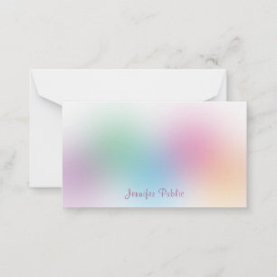 Modèle de calligraphie couleur arc-en-ciel