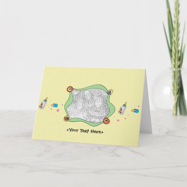 Modèle de carte bébé (Devant)