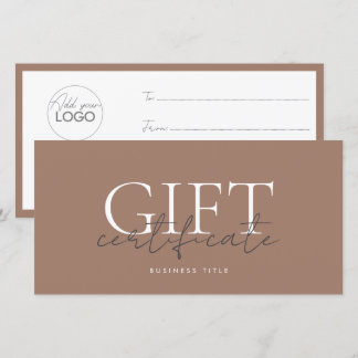 Modèle de carte cadeau imprimable facile à Customi
